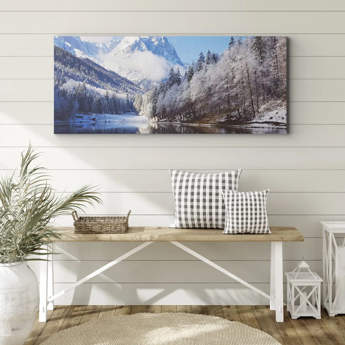 Quadro em tela - Guarda de neve - 100x40 cm