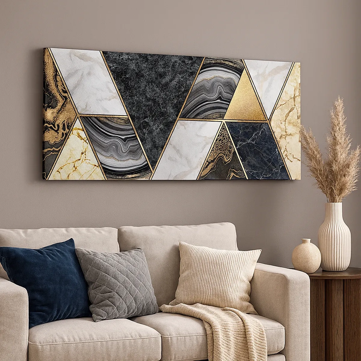 Quadro em tela - Pedra por pedra - 30x30 cm