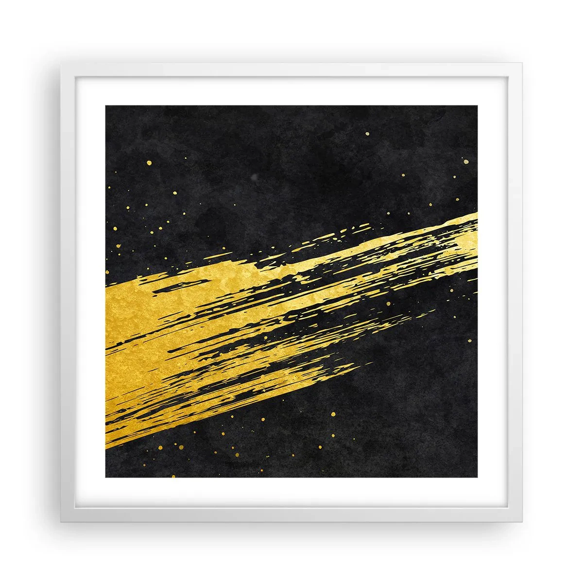 Pôster em moldura branca - Salto para o hiperespaço - 50x50 cm