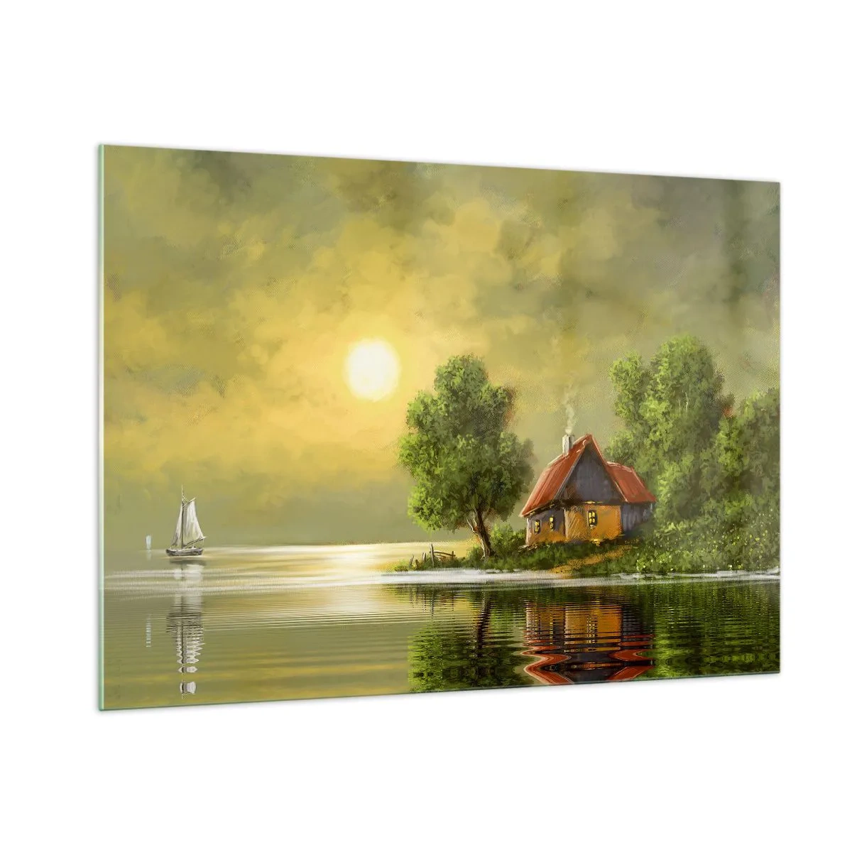 Quadro em vidro - Lindo como uma paisagem - 100x70 cm