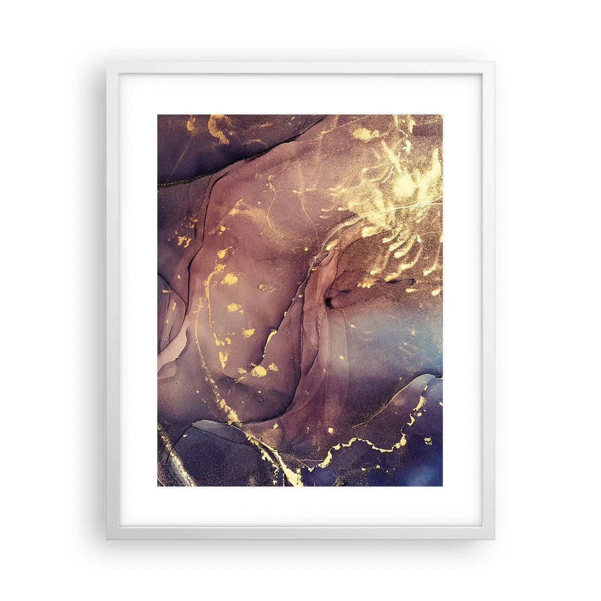 Pôster em moldura branca - Matéria e espírito - 40x50 cm