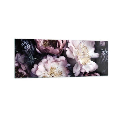 Quadro em vidro - Bouquet à moda antiga - 140x50 cm
