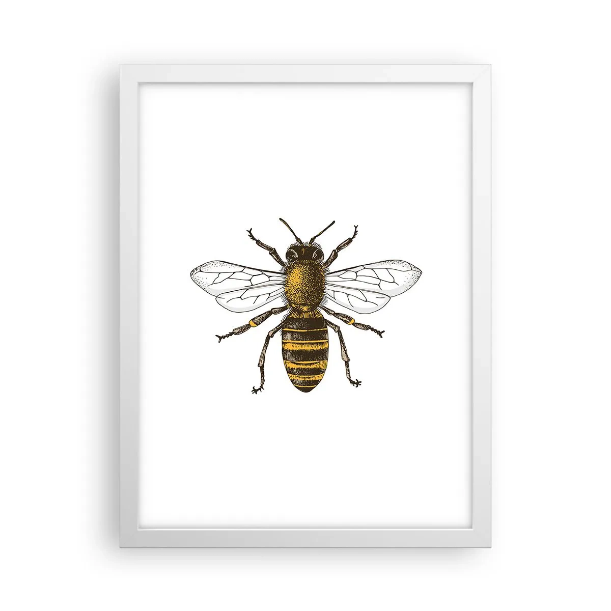 Pôster em moldura branca - Linda e boa - 30x40 cm