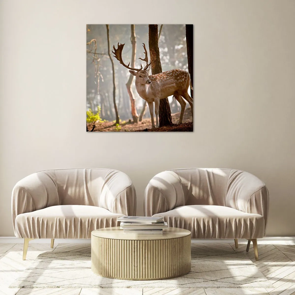 Quadro em vidro - A Luz da Juventude - 40x40 cm