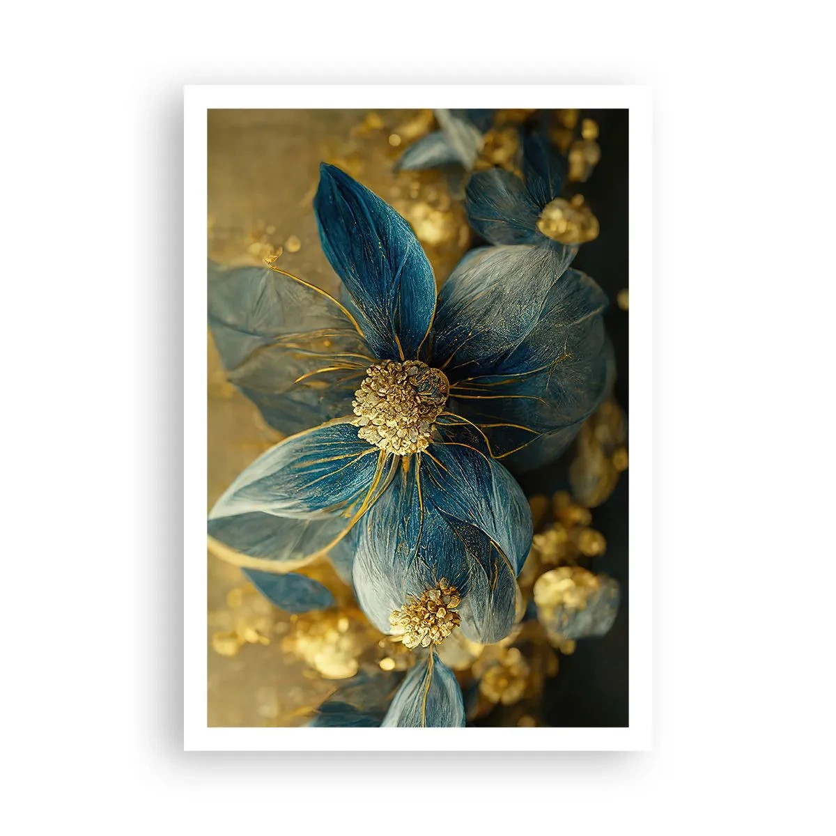 Pôster - Florescer com ouro - 70x100 cm