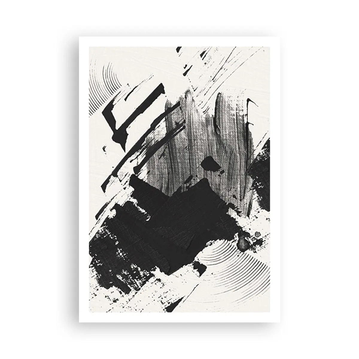 Pôster - Abstração – expressão do preto - 70x100 cm