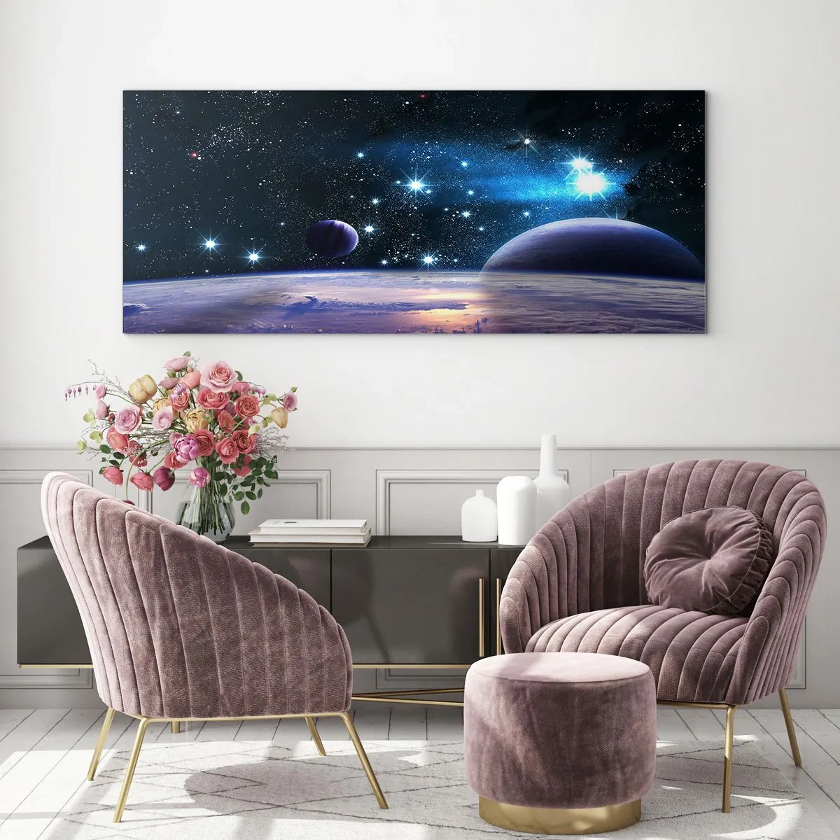 Quadro em vidro - Ainda sozinhos? - 120x50 cm