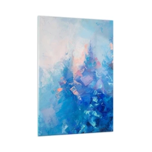 Quadro em vidro - Abstração de inverno - 50x70 cm