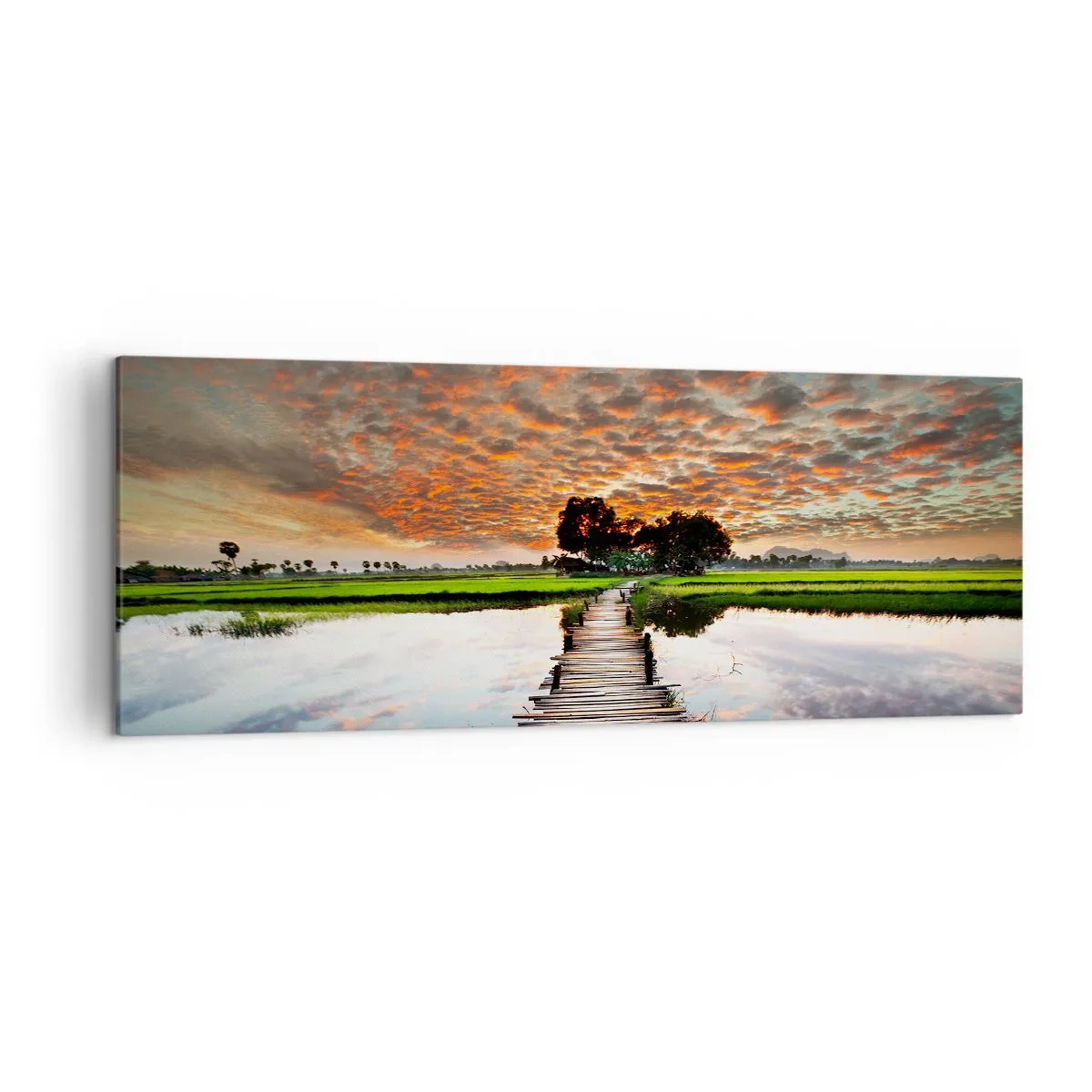 Quadro em tela - Abra os braços - respire - 140x50 cm