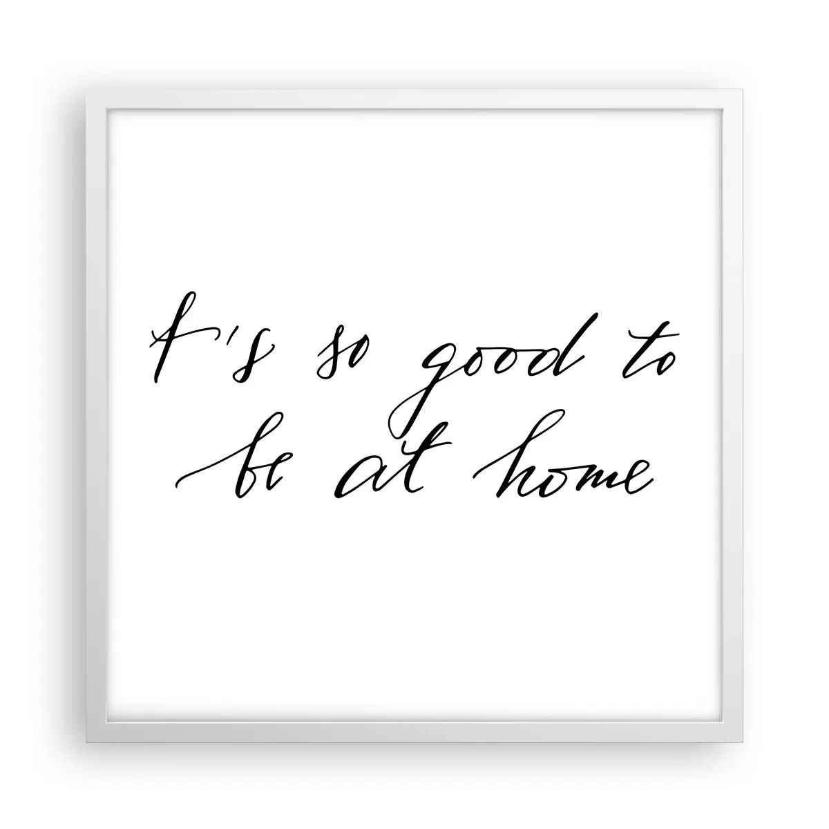 Pôster em moldura branca - Toda a verdade - 50x50 cm