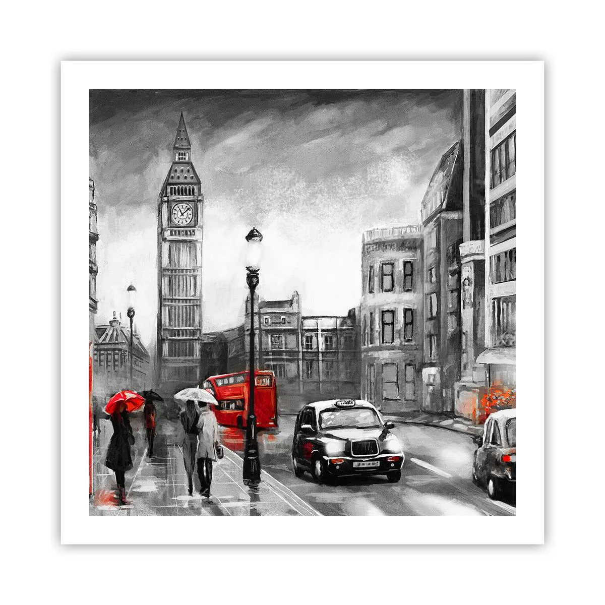 Pôster - Não é uma cidade cinzenta - 60x60 cm