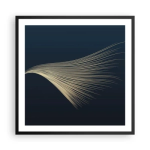 Pôster com moldura preta - Como o cabelo de um anjo - 60x60 cm