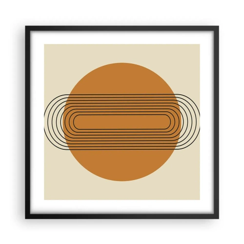 Pôster com moldura preta - O plano perfeito - 50x50 cm