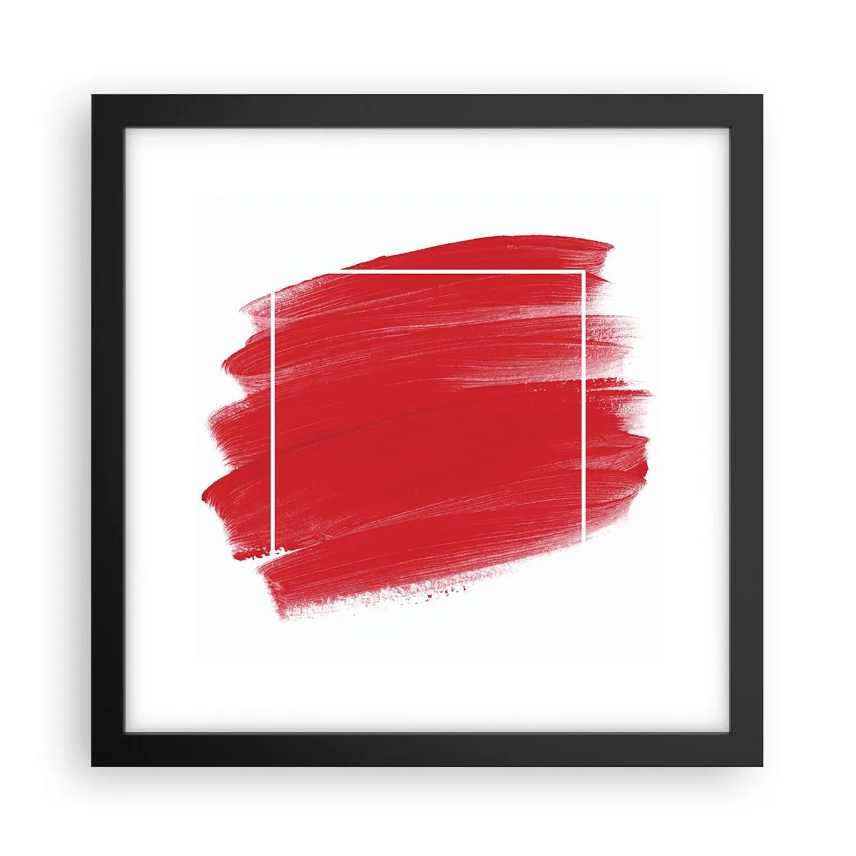 Pôster com moldura preta - Fora do quadro - 30x30 cm