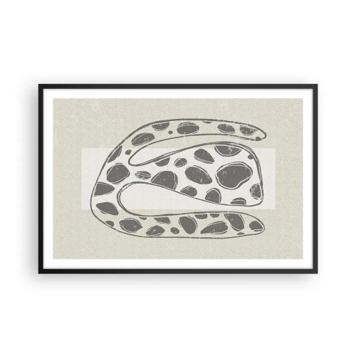 Pôster com moldura preta - Uma criatura estranha - 91x61 cm