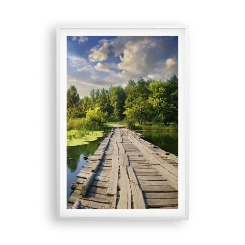 Pôster em moldura branca - Verão em todos os lugares - 61x91 cm