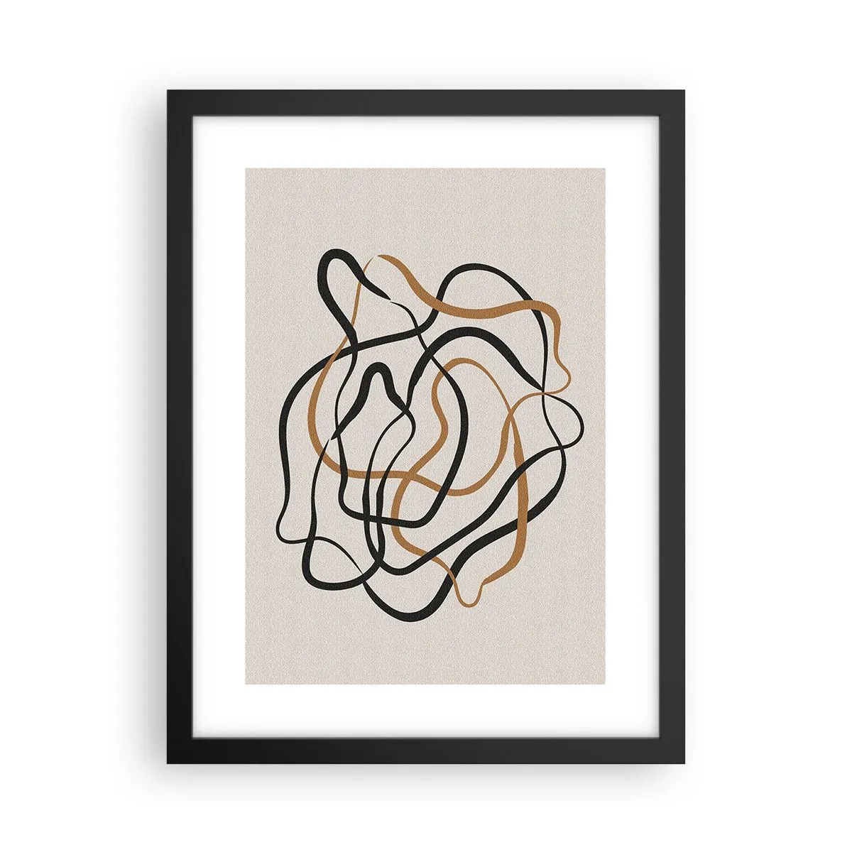 Pôster com moldura preta - Tudo deu errado - 30x40 cm