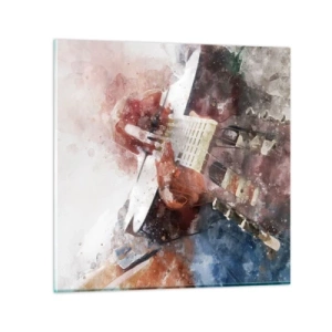 Quadro em vidro - E o que acha? - 30x30 cm