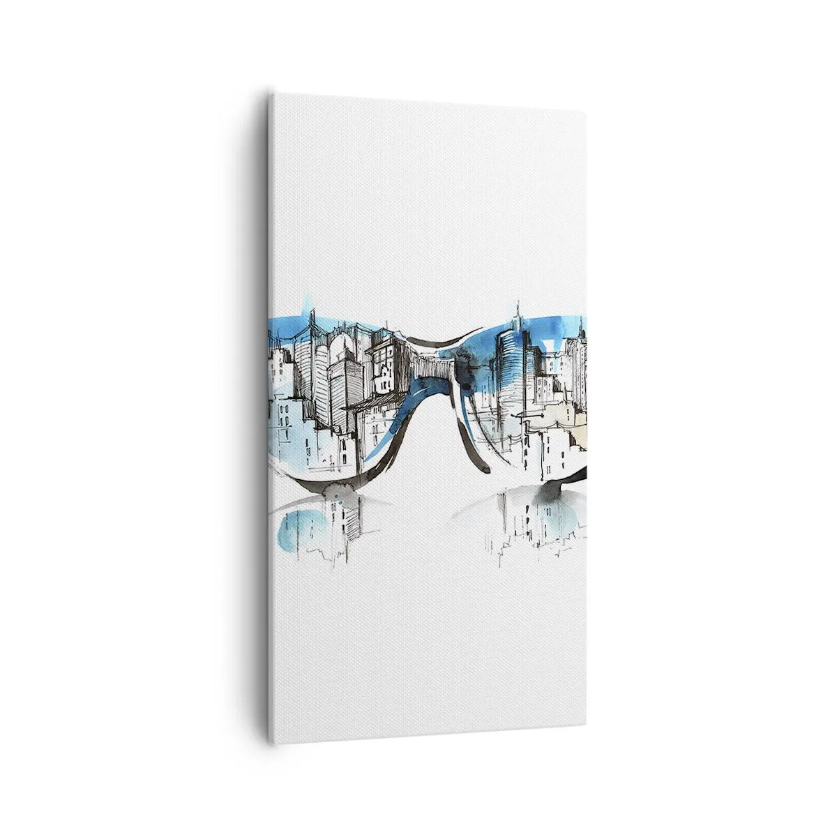 Quadro em tela - Elegância Metropolitana - 55x100 cm