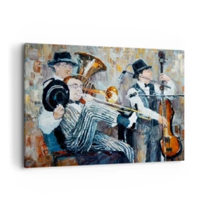 Quadro em tela - Todo aquele jazz - 100x70 cm