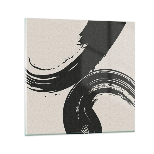 Quadro em vidro - Varrer e circular - 50x50 cm