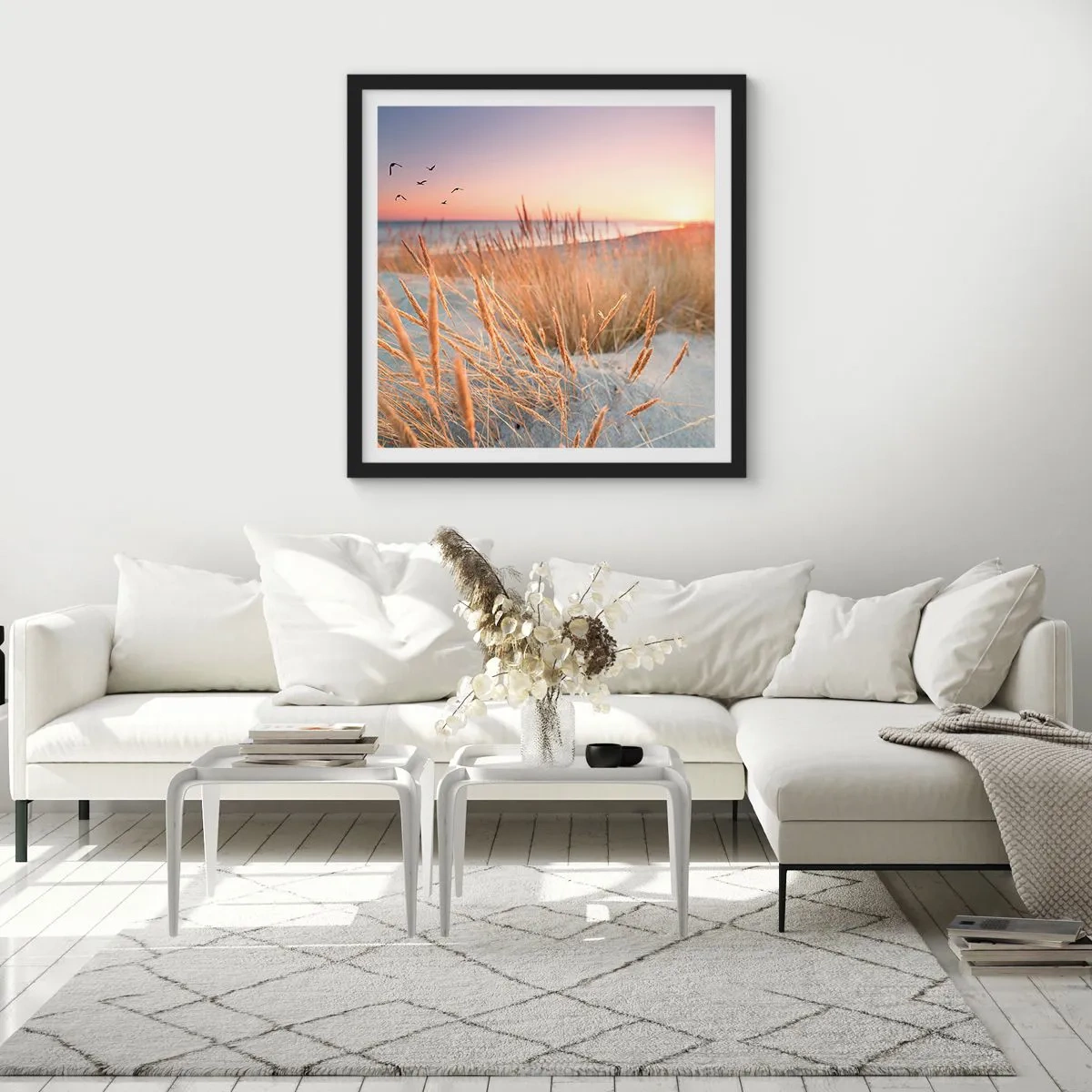 Pôster com moldura preta - Uma canção de embalar do Báltico - 40x40 cm