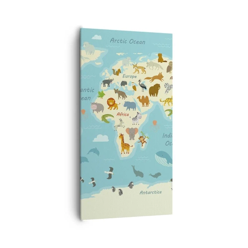 Quadro em tela - Bons vizinhos - 65x120 cm