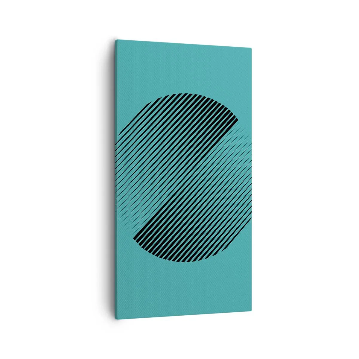 Quadro em tela - Círculo – uma variação geométrica - 55x100 cm