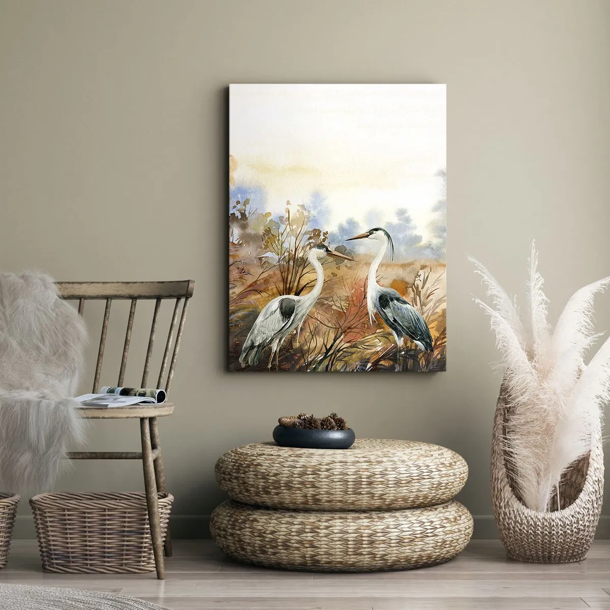 Quadro em tela - Para onde ir no outono? - 55x100 cm