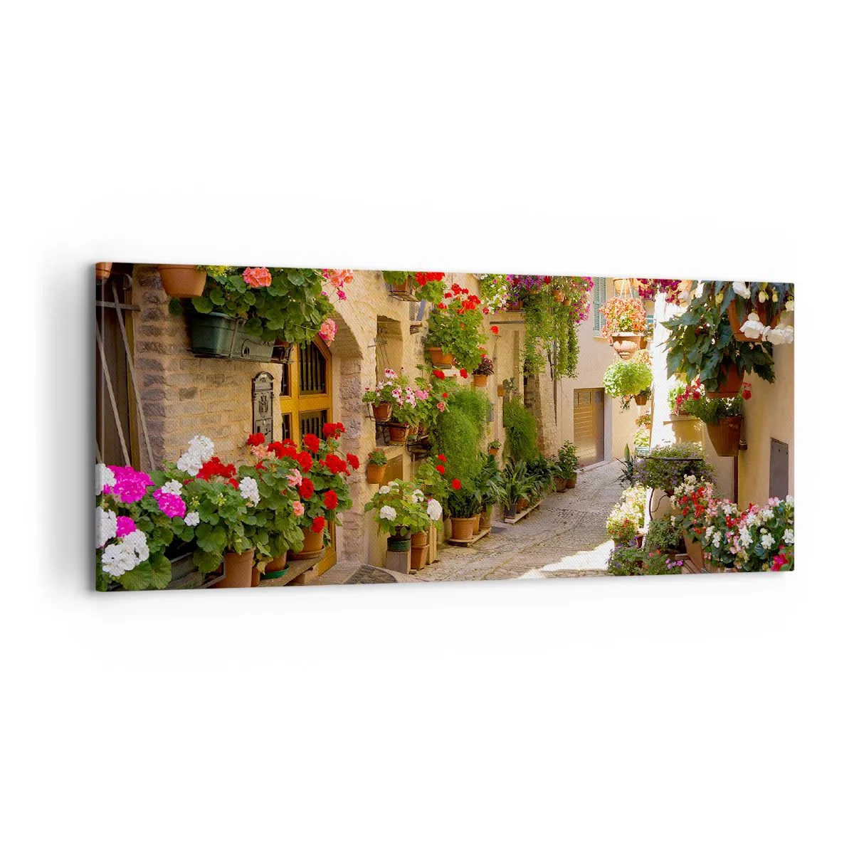 Quadro em tela - Nas flores do dilúvio - 100x40 cm