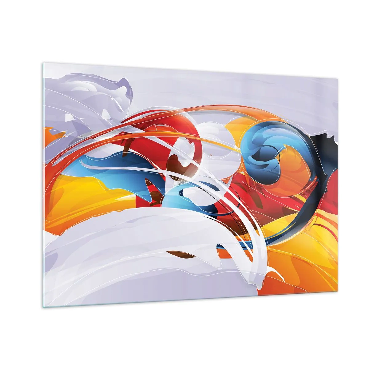 Quadro em vidro - A dança dos elementos da natureza - 100x70 cm