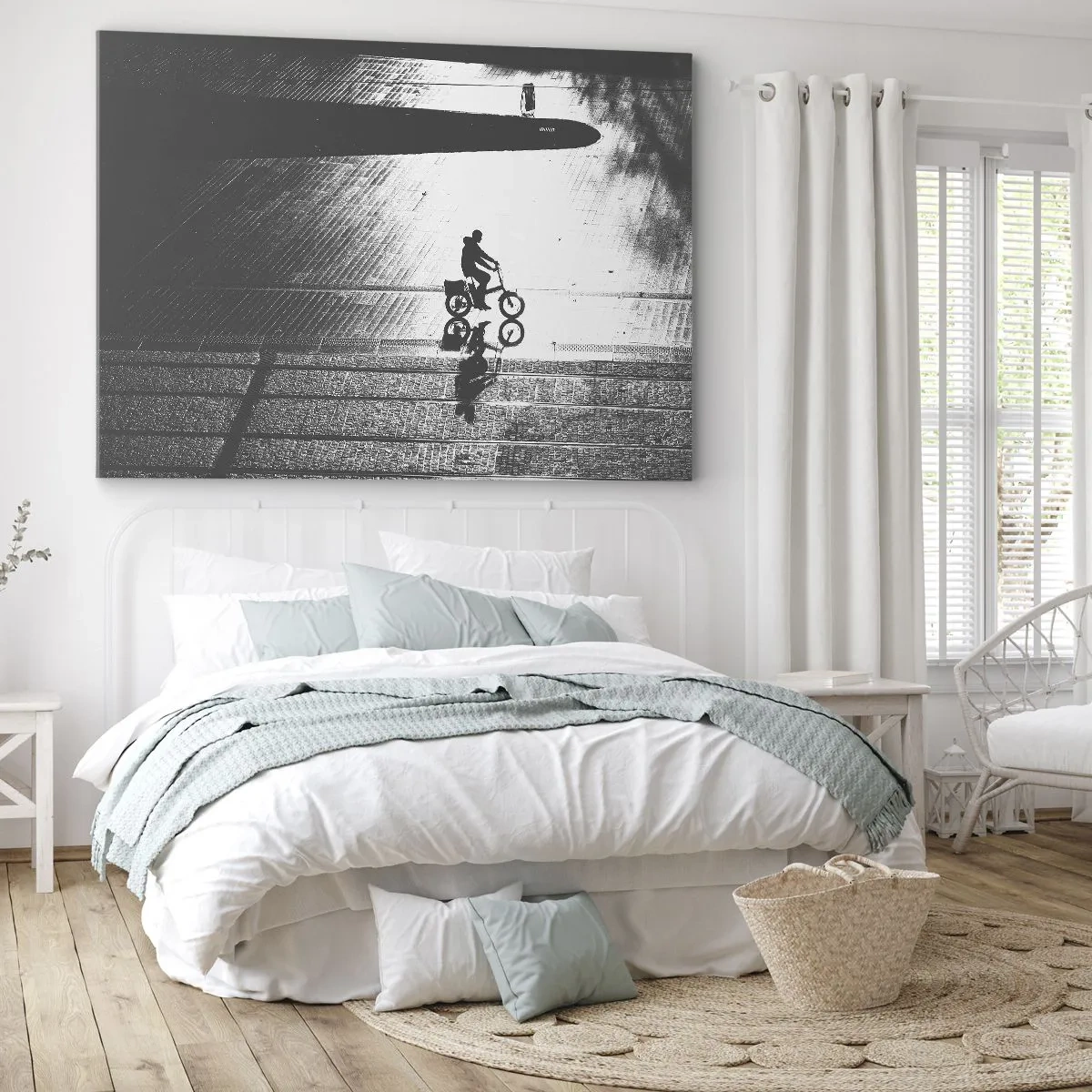 Quadro em tela - Em frente, pela cidade - 120x80 cm