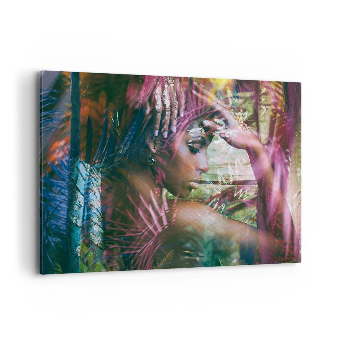 Quadro em tela - Mãe Natureza na selva - 100x70 cm