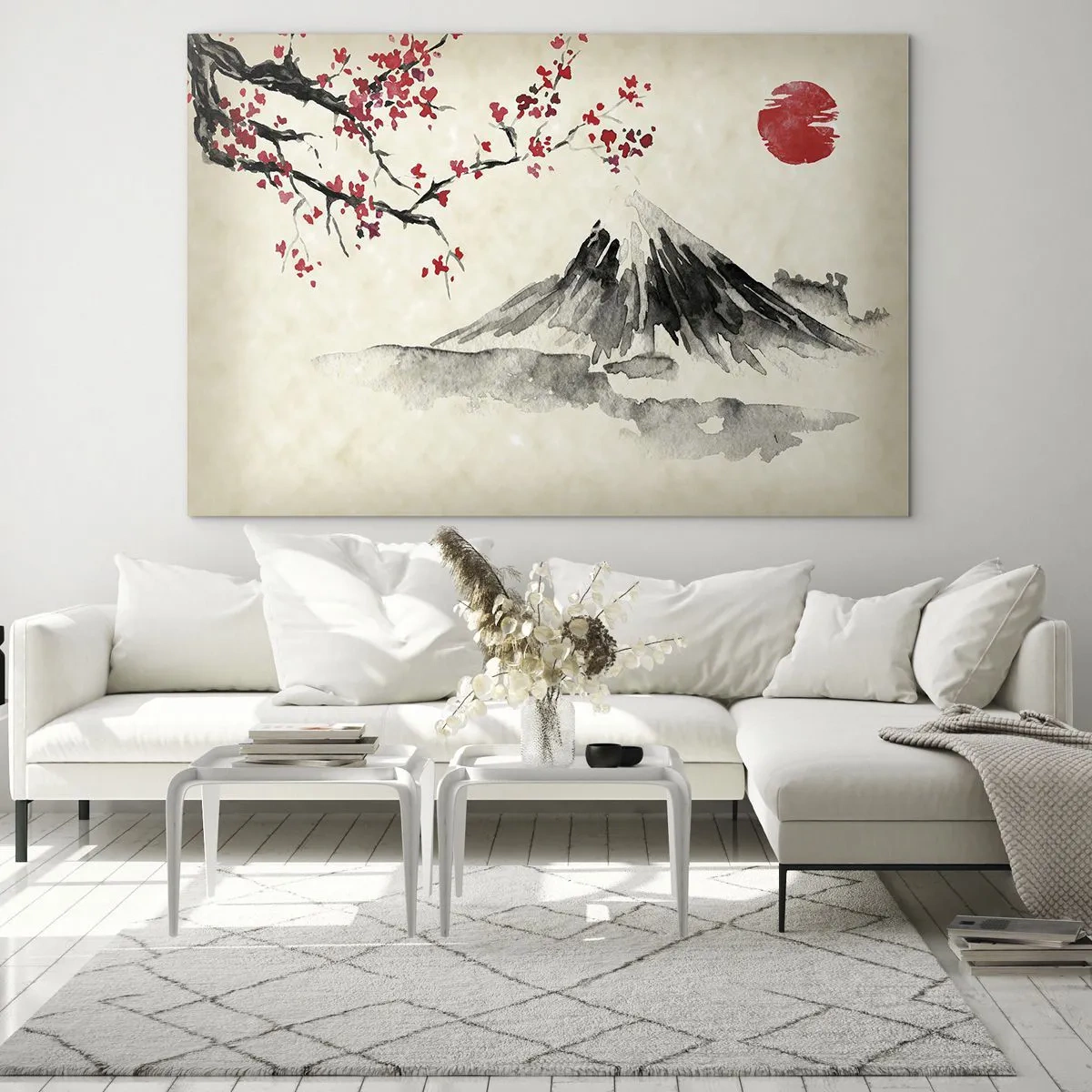 Quadro em vidro - Ame o Japão - 100x70 cm