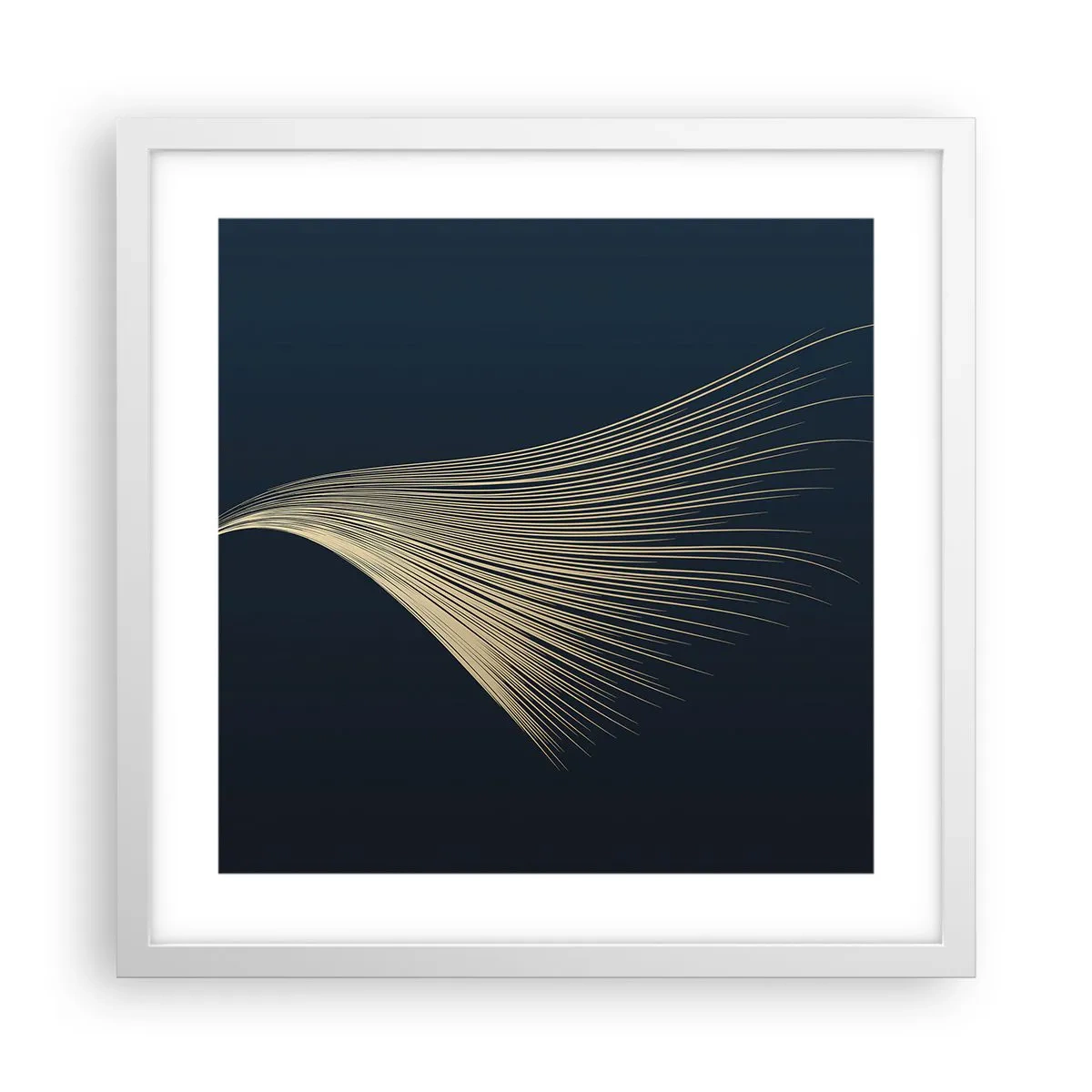 Pôster em moldura branca - Como o cabelo de um anjo - 40x40 cm