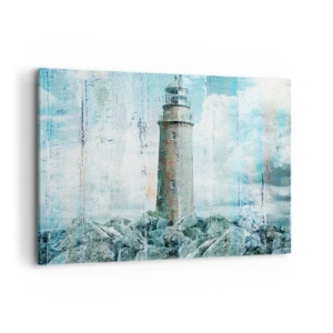 Quadro em tela - Em madeira velha - 120x80 cm