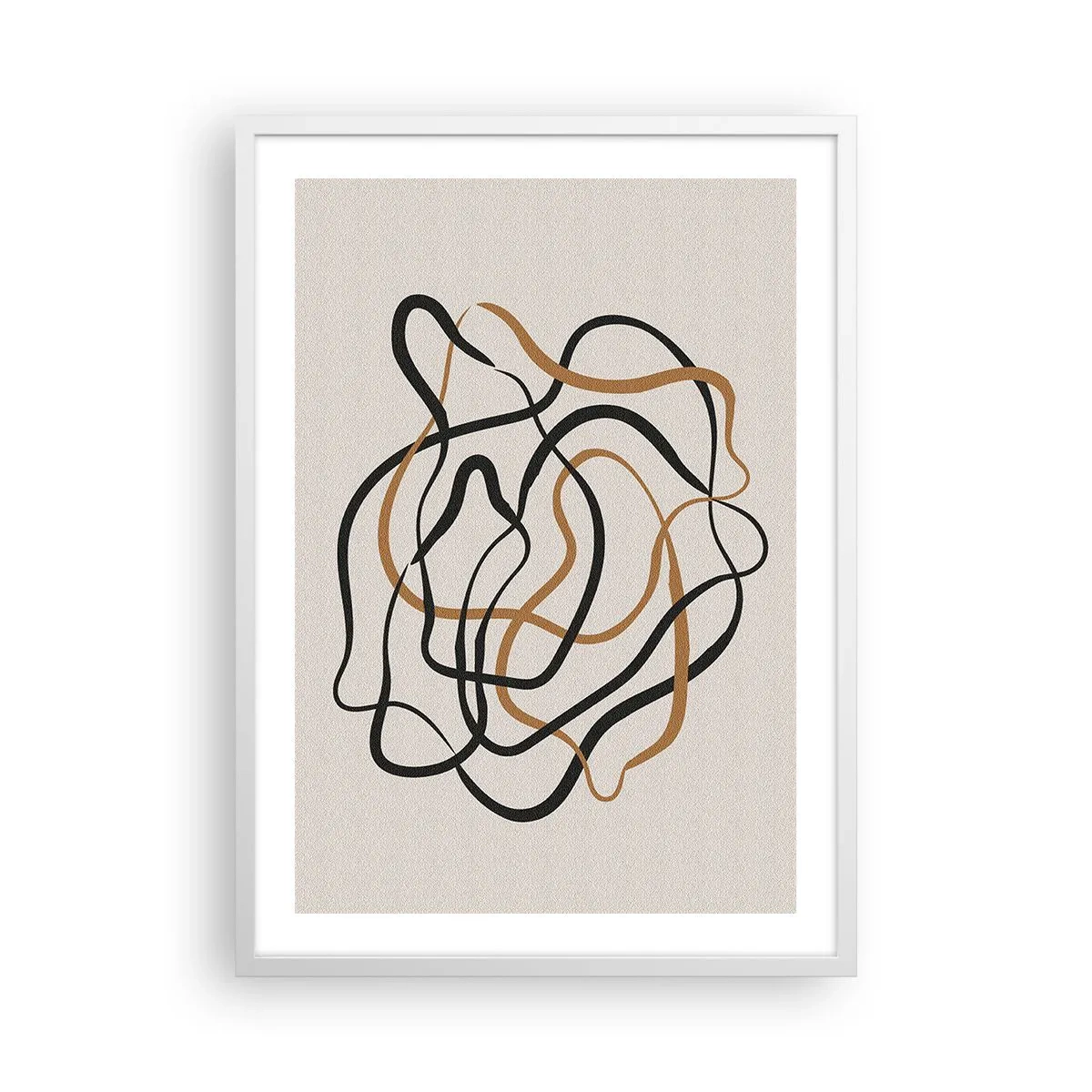 Pôster em moldura branca - Tudo deu errado - 50x70 cm