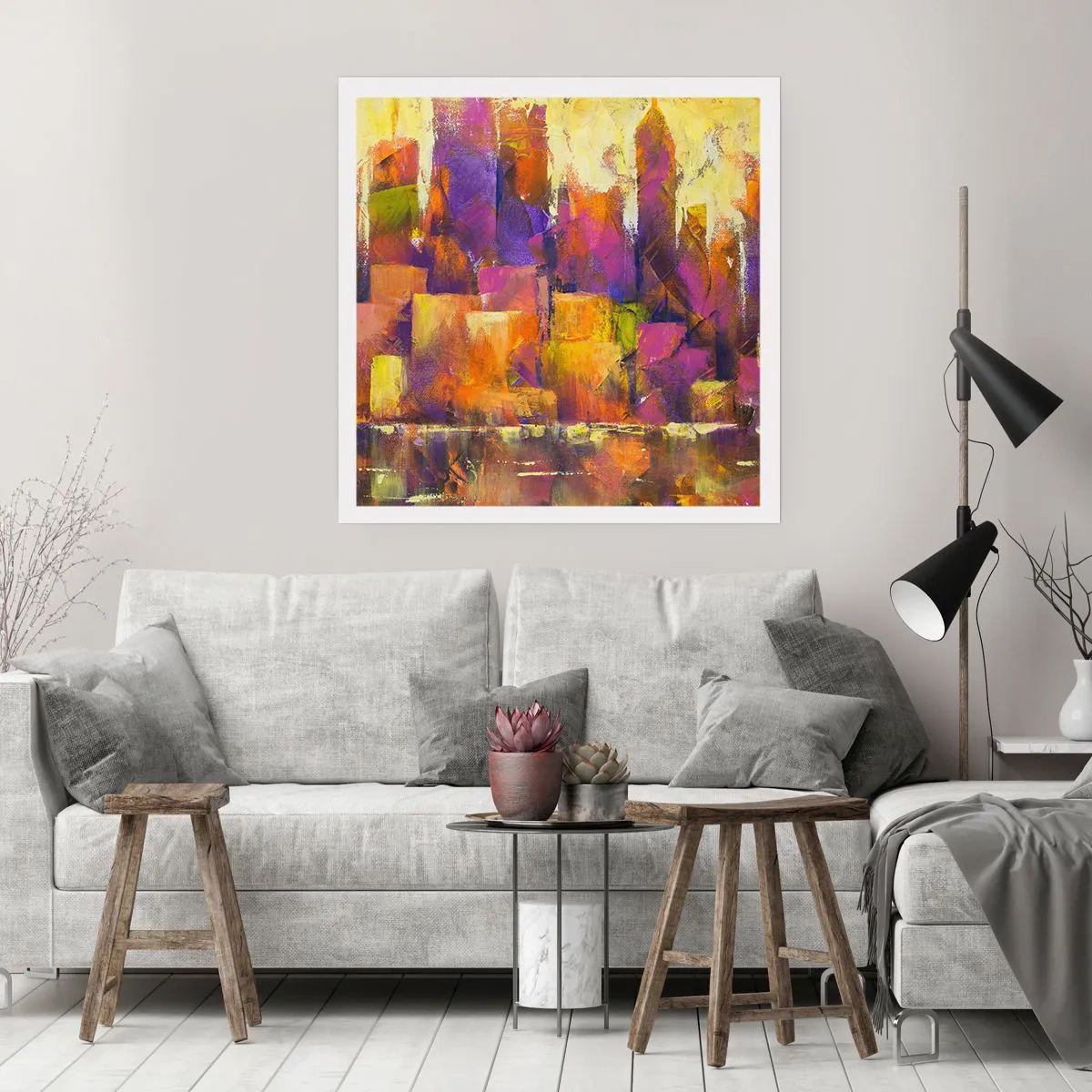 Pôster - Composição metropolitana - 50x50 cm