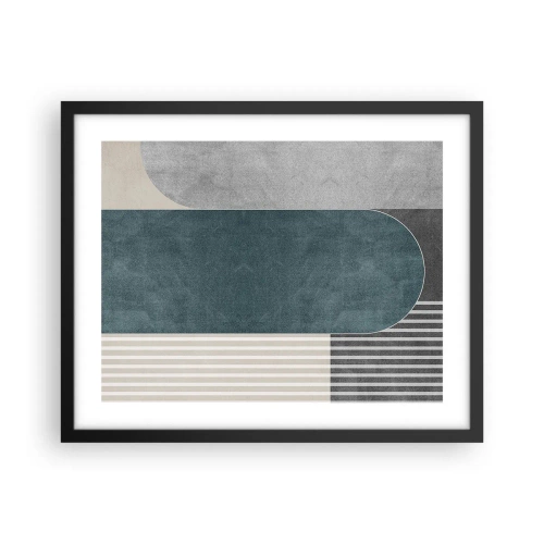 Pôster com moldura preta - Composição ao nível - 50x40 cm
