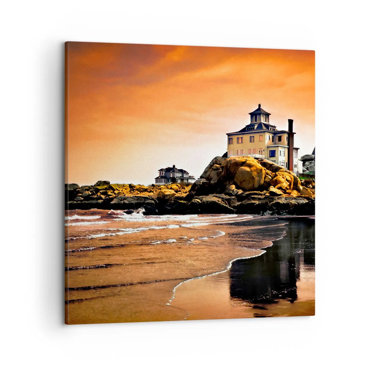 Quadro em tela - Elegância da Costa Oeste - 50x50 cm