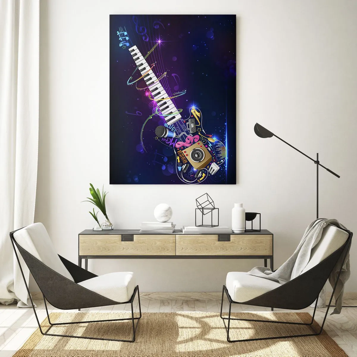 Quadro em vidro - E está tudo bem - 50x70 cm