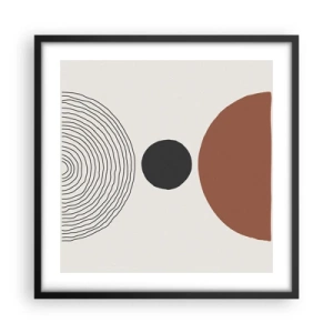 Pôster com moldura preta - Em destaque - 50x50 cm