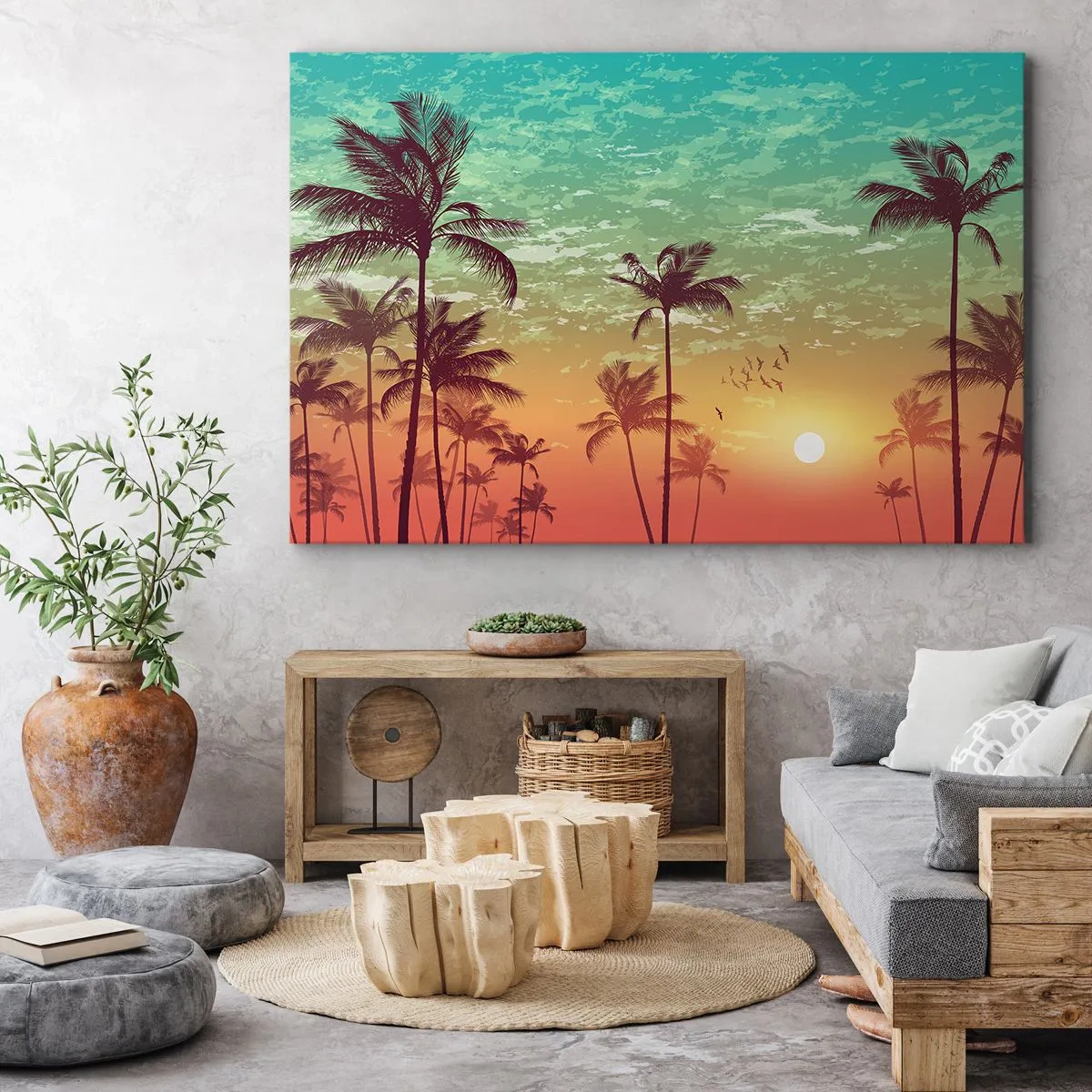 Quadro em tela - Climas tropicais - 100x70 cm