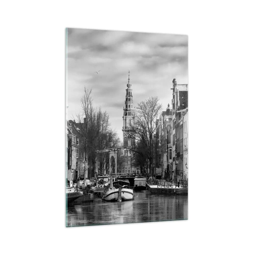Quadro em vidro - Vibrações de Amsterdã - 70x100 cm