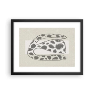 Pôster com moldura preta - Uma criatura estranha - 40x30 cm