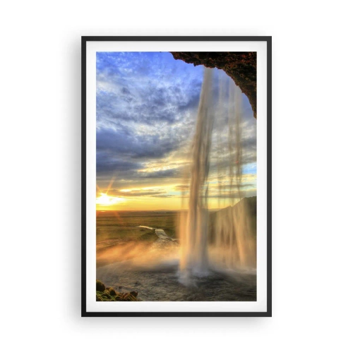 Pôster com moldura preta - O mundo por trás das gotas - 61x91 cm