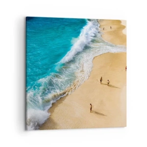 Quadro em tela - E depois o sol, a praia… - 50x50 cm