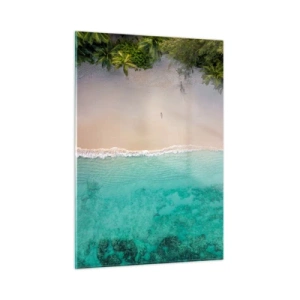 Quadro em vidro - Praia do paraíso - 50x70 cm