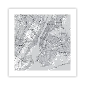 Pôster - Anatomia de uma metrópole - 40x40 cm