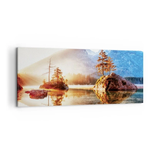 Quadro em tela - A natureza sob uma nova luz - 100x40 cm